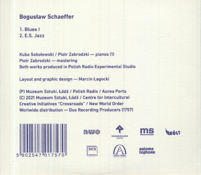 SOKOLOWSKI, Kuba/PIOTR ZABRODZKI - Boguslaw Schaeffer BS Jazz