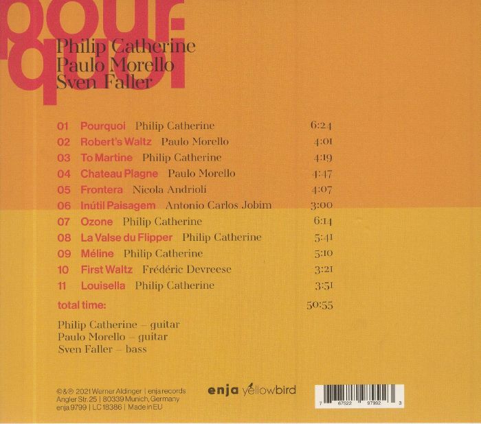 CATHERINE, Philip/PAULO MORELLO/SVEN FALLER - Pourquoi