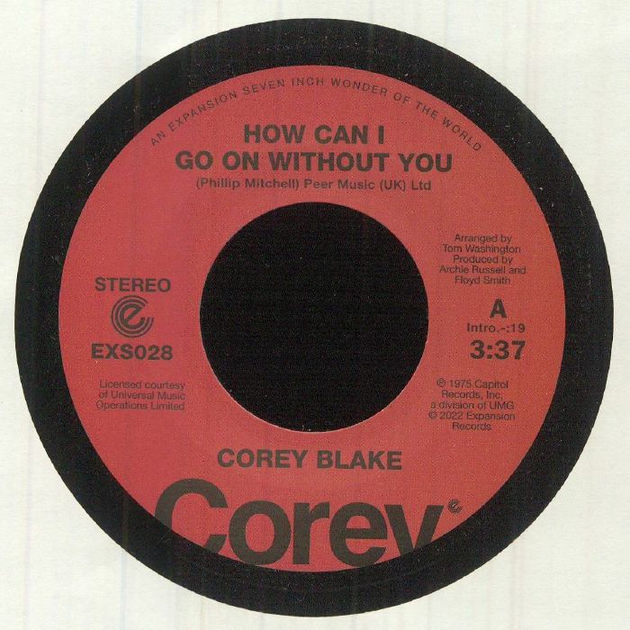 BLAKE, Corey - How Can I Go On Without You