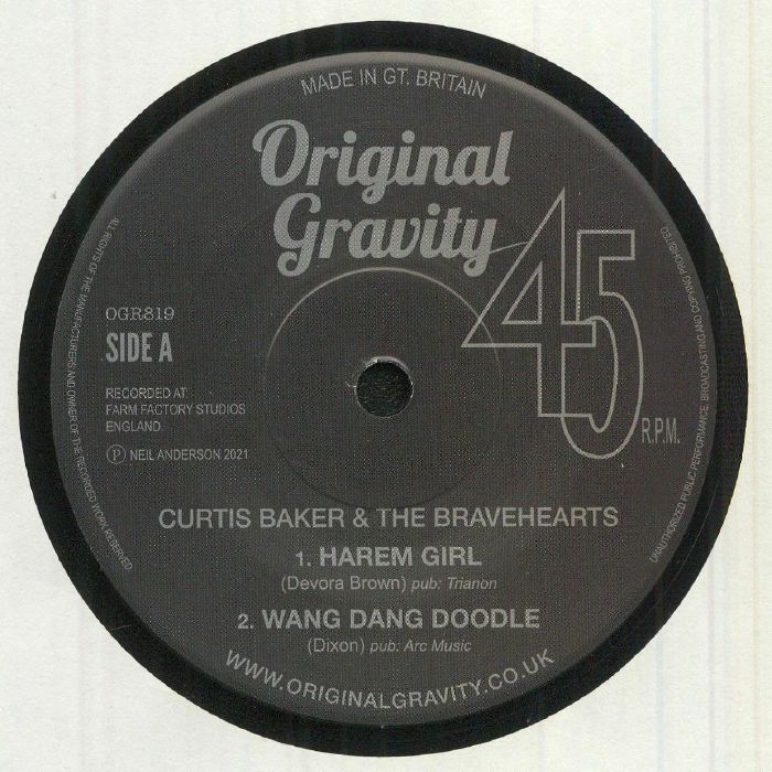 BAKER, Curtis & THE BRAVEHEARTS - Wang Dang Doodle EP