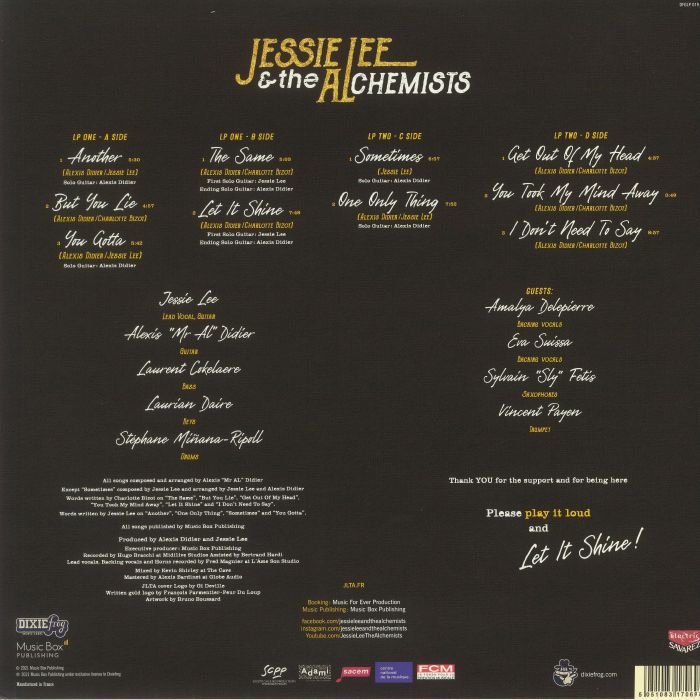 JESSIE LEE & THE ALCHEMISTS - Let It Shine