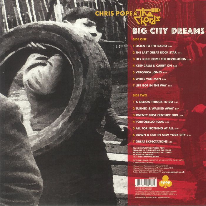 POPE, Chris & THE CHORDS UK - Big City Dreams