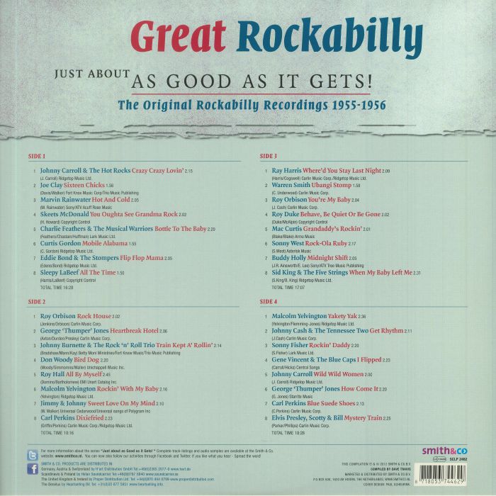VARIOUS - Great Rockabilly: Just About As Good As It Gets!