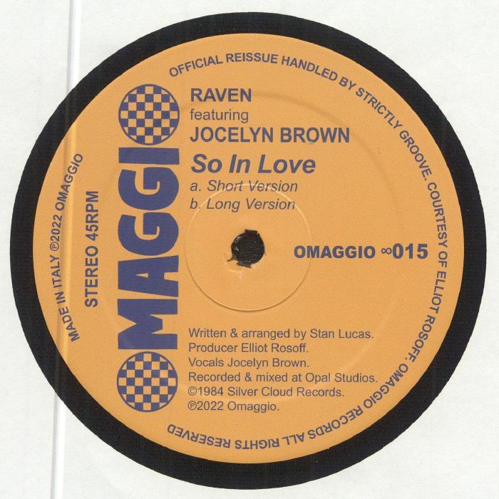 RAVEN feat JOCELYN BROWN - So In Love (reissue)