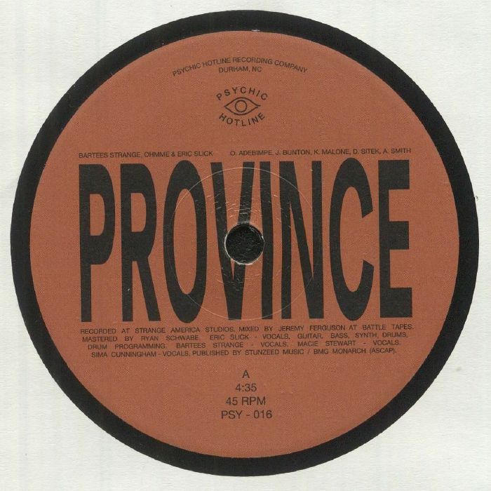 BARTEES STRANGE/OHMME/ERIC SLICK/ANJIMILE - Province