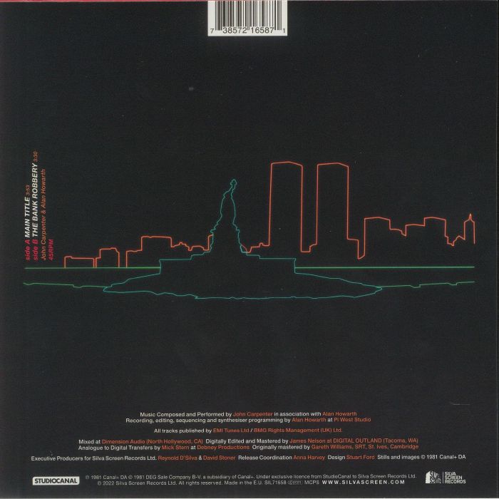 CARPENTER, John - Escape From New York (Record Store Day RSD 2022)