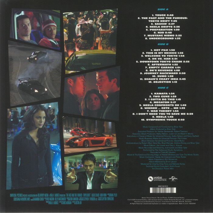 TYLER, Brian - The Fast & Furious: Tokyo Drift (Soundtrack) (Record Store Day RSD 2022)