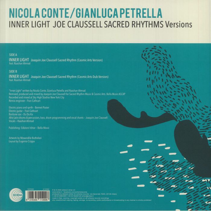 CONTE, Nicola/GIANLUCA PETRELLA feat RAASHAN AHMAD - Inner Light: Joe Claussell Sacred Rhythms Versions
