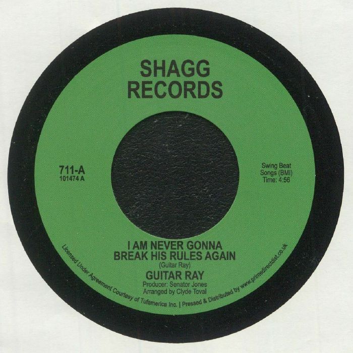 GUITAR RAY - I Am Never Gonna Break His Rules Again (Record Store Day RSD 2022)