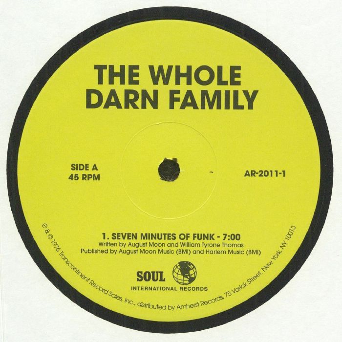 WHOLE DARN FAMILY, The - Seven Minutes Of Funk (Record Store Day RSD 2022)