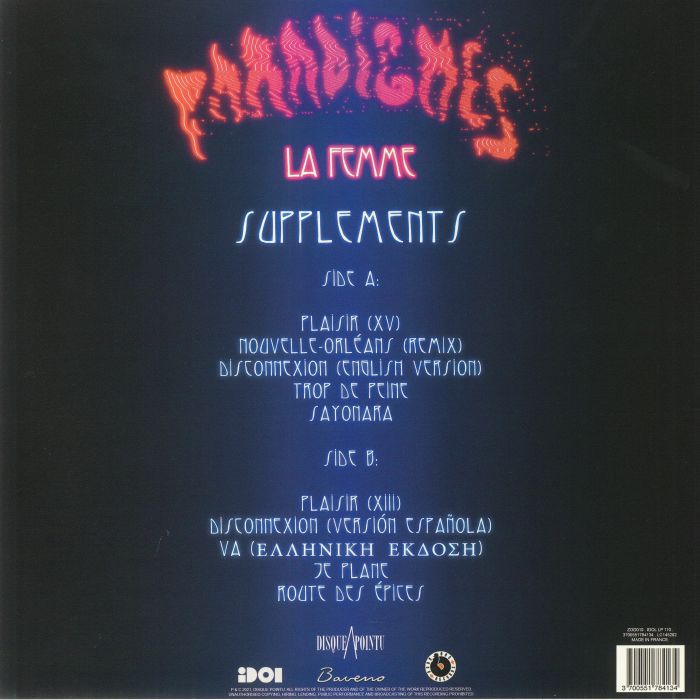 LA FEMME - Paradigmes: Supplements (Record Store Day RSD 2022)