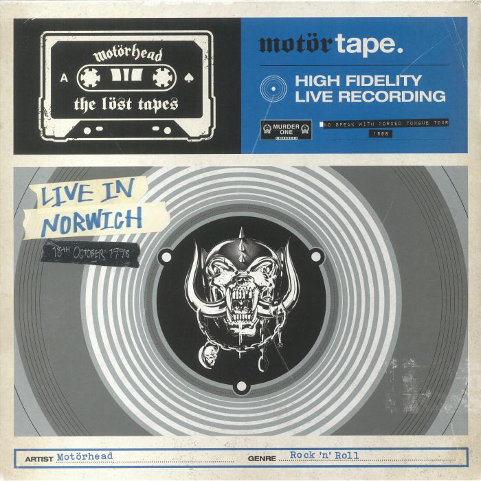 MOTORHEAD - The Lost Tapes Vol 2: Live At University Of East Anglia Norwich 18th October 1998 (Record Store Day RSD 2022)