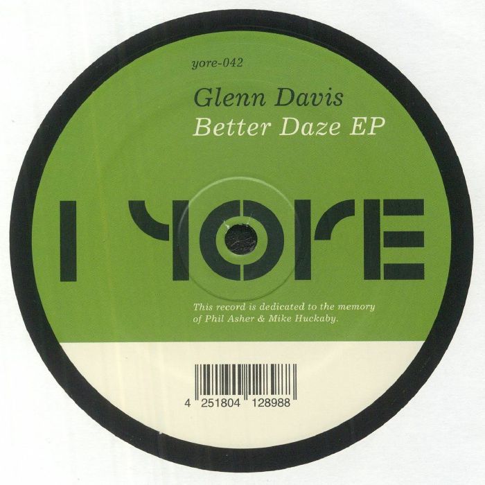 DAVIS, Glenn - Better Daze EP