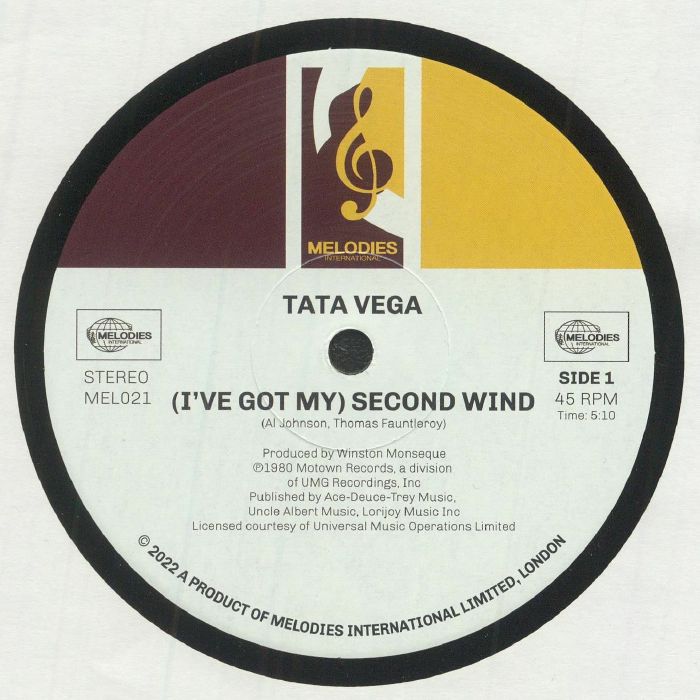 VEGA, Tata/AL JOHNSON - I've Got My Second Wind