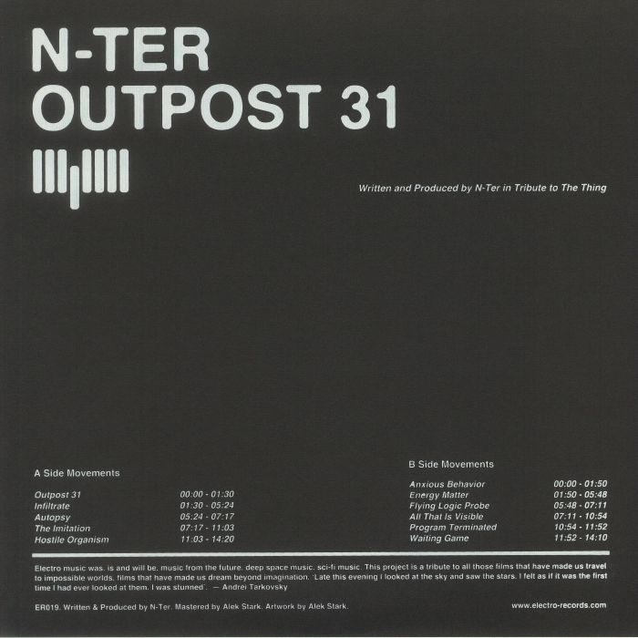 N TER - Outpost 31: In Tribute To The Thing