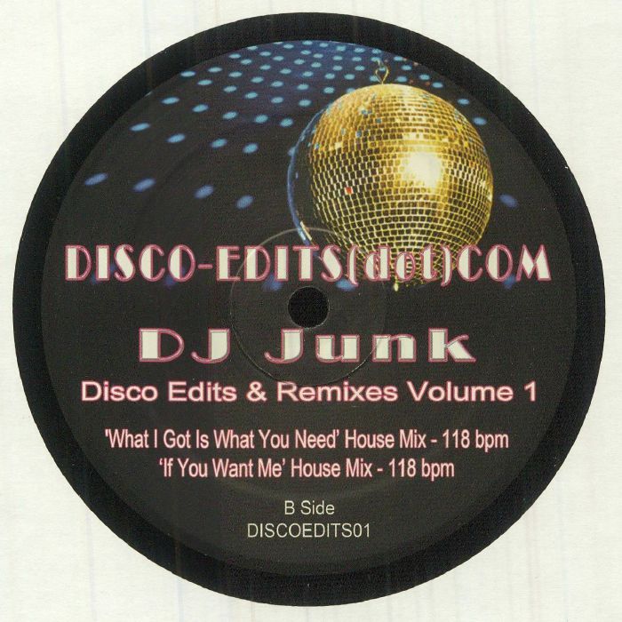DJ JUNK - Disco Edits & Remixes Volume 1