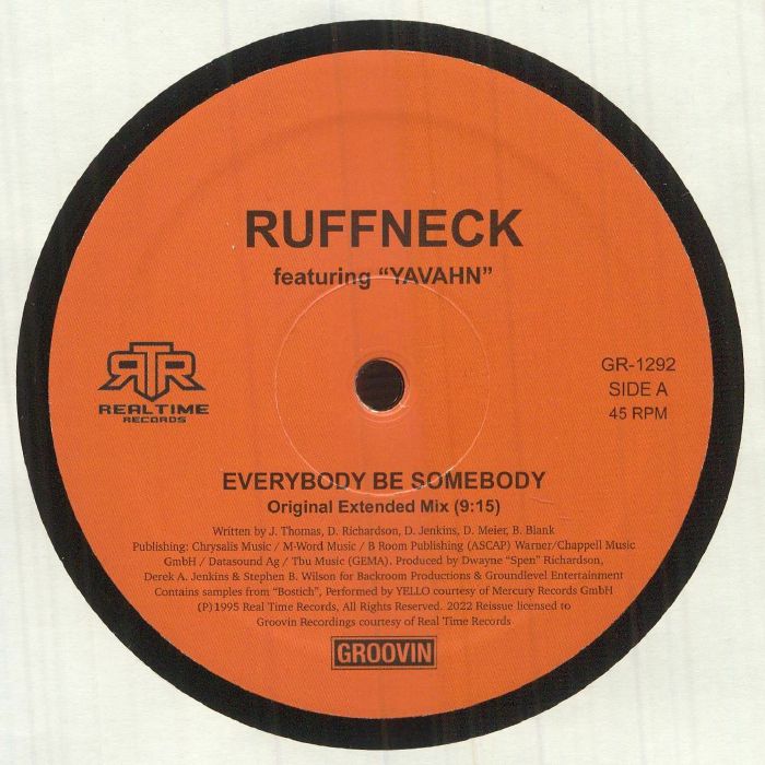 RUFFNECK feat YAVAHN - Everybody Be Somebody (reissue)