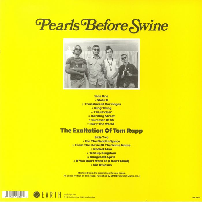 PEARLS BEFORE SWINE - The Exaltation Of Tom Rapp (Record Store Day RSD 2022)