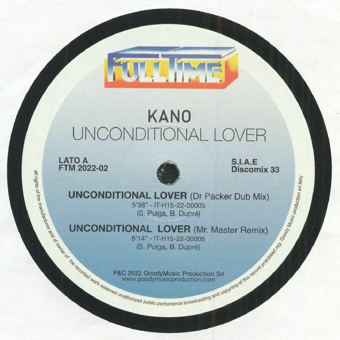 Kano – Unconditional Lover vinyl cover