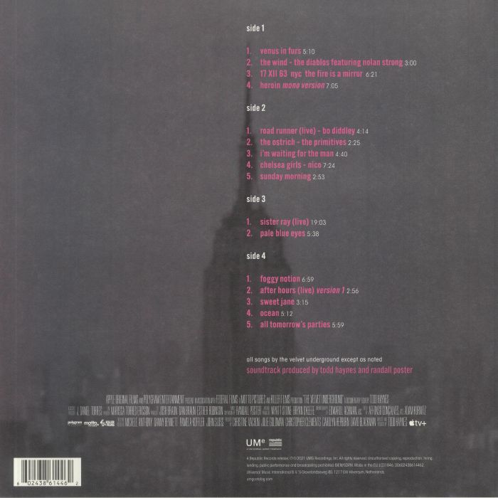VELVET UNDERGROUND, The - The Velvet Underground: A Documentary Film By Todd Haynes (Soundtrack)