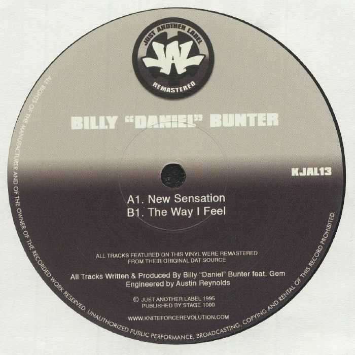 BILLY DANIEL BUNTER - New Sensation (remastered)