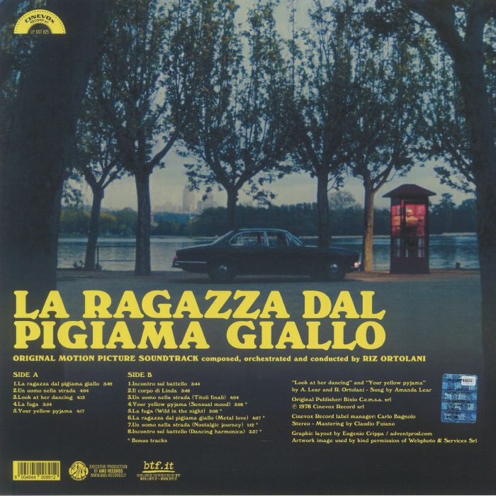 Riz ORTOLANI La Ragazza Dal Pigiama Giallo (Soundtrack) Vinyl at