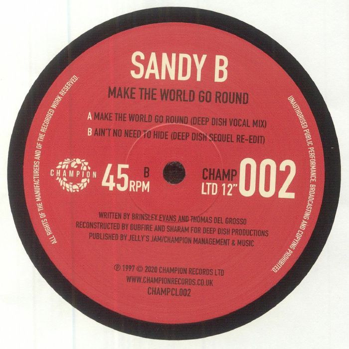 SANDY B - Make The World Go Round (reissue) Vinyl At Juno Records.