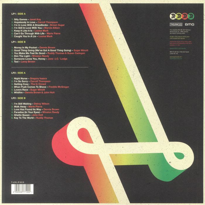 英2LP Various Lovers Rock Soulful Sound Of Romantic Reggae (2LP) TJDLP603 Trojan /00500 Lovers Rock (The Soulful Sound Of Romantic Reggae) – 2 x