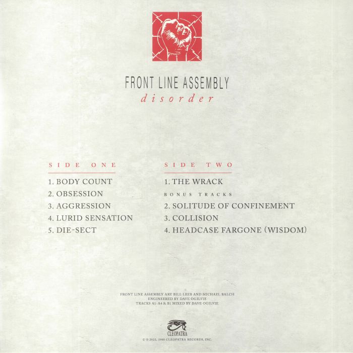 FRONT LINE ASSEMBLY - Disorder