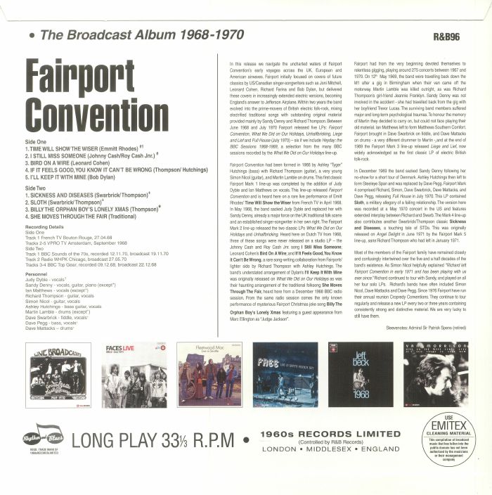 FAIRPORT CONVENTION - The Broadcast Album 1968-1970