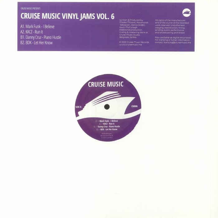 MARK FUNK/KACZ/DANNY CRUZ/BDK - Cruise Music Vinyl Jams Vol 6