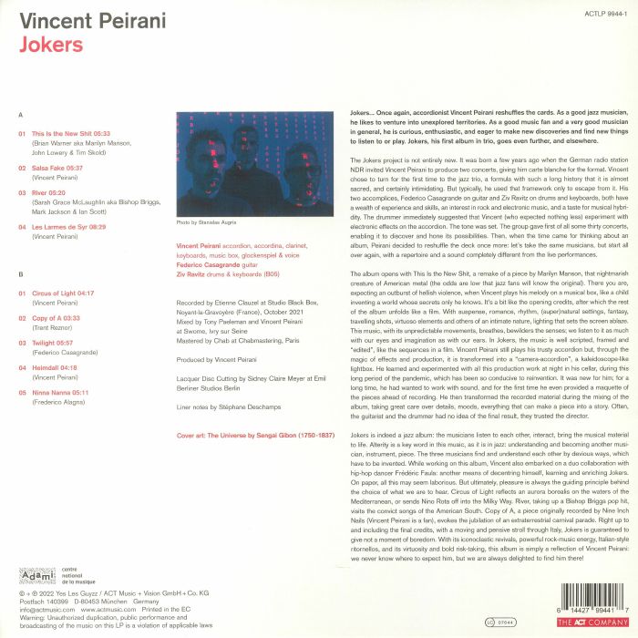 PEIRANI, Vincent - Jokers
