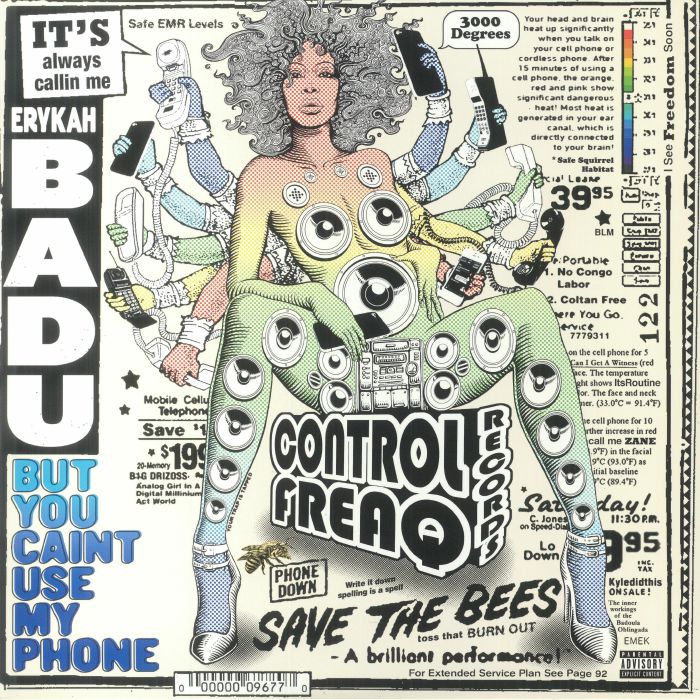 Erykah Badu – But You Caint Use My Phone vinyl cover