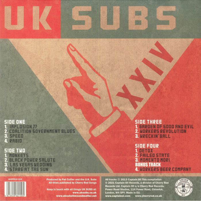 UK SUBS - XXIV