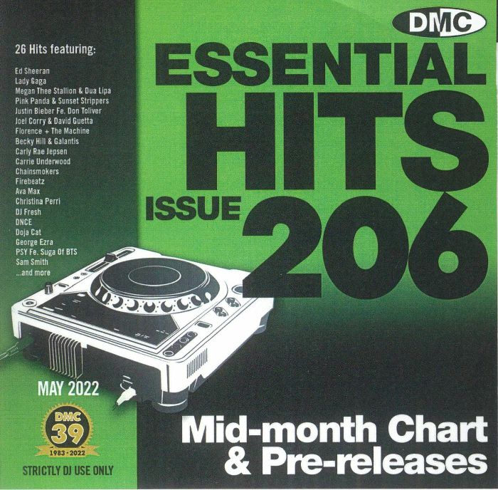 VARIOUS - DMC Essential Hits 206: Mid Month Chart & Pre Releases (Strictly DJ Only)