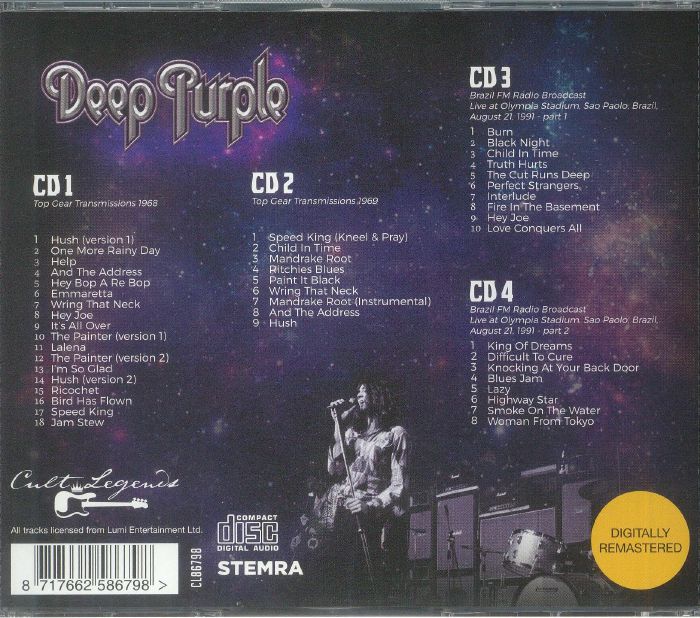 DEEP PURPLE - The Broadcast Collection 1968-1991 (remastered)