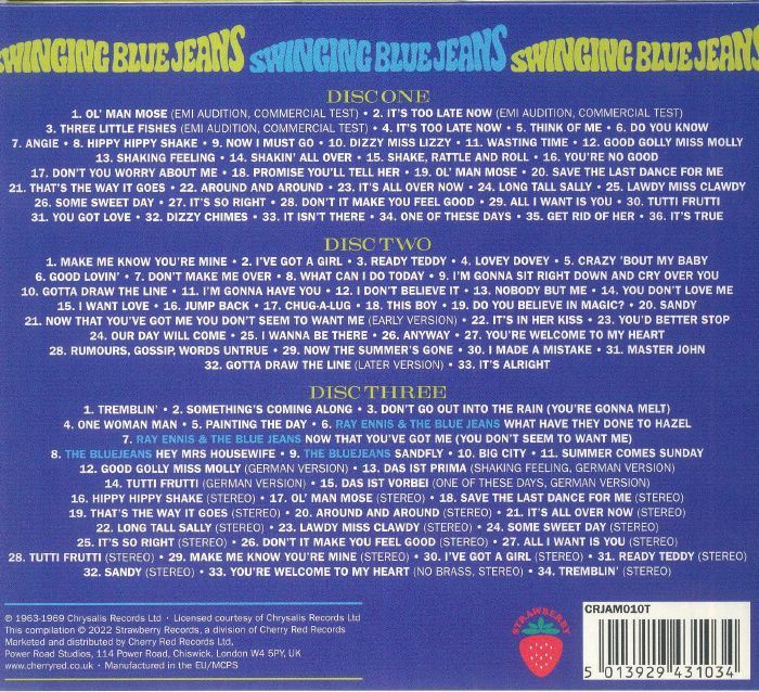 SWINGING BLUE JEANS, The - Feelin' Better: Anthology 1963-1969