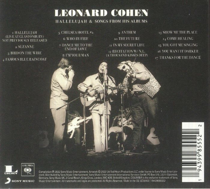 COHEN, Leonard - Hallelujah & Songs From His Albums