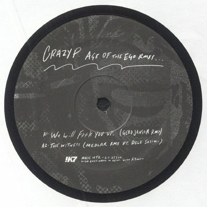 Crazy P – Age Of The Ego: Remix EP 1 vinyl cover