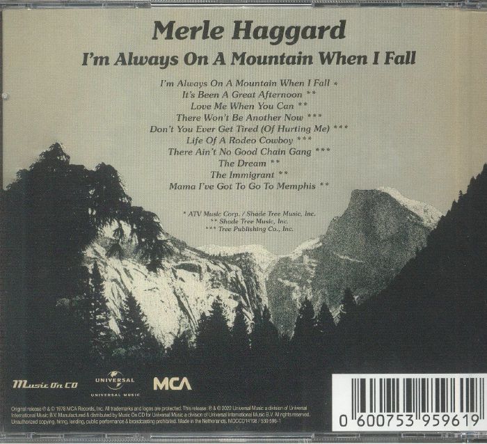 HAGGARD, Merle - I'm Always On A Mountain When I Fall