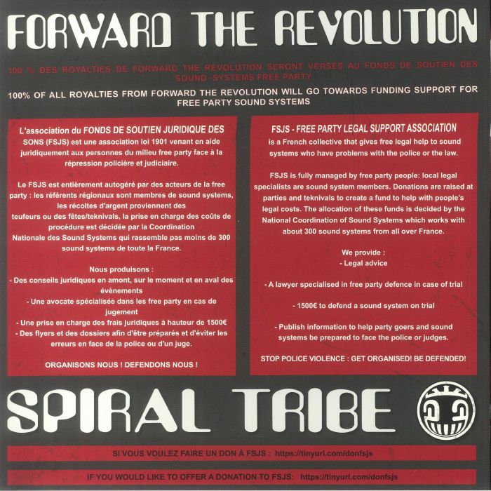 SPIRAL TRIBE - Forward The Revolution (reissue)