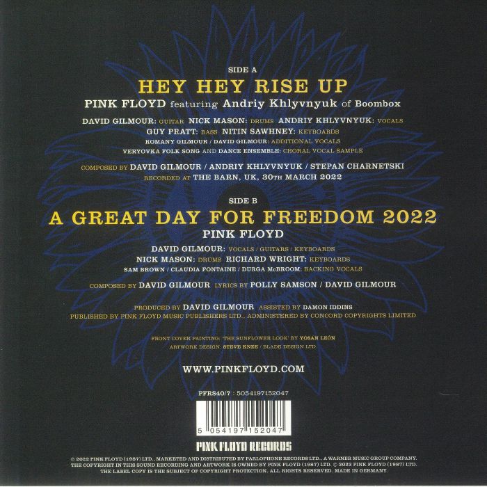 Pink Floyd Hey Hey Rise Up Text Deutsch PINK FLOYD - Hey Hey Rise Up Vinyl at Juno Records.