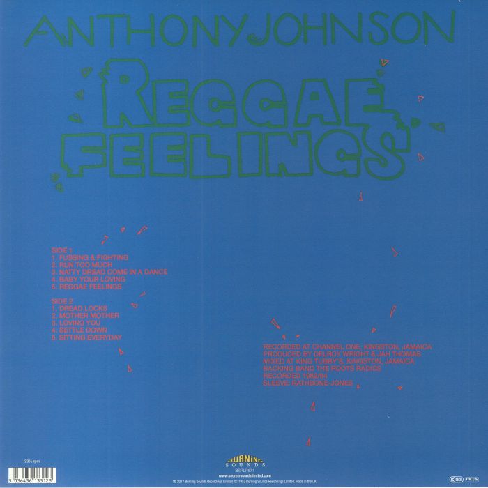 JOHNSON, Anthony - Reggae Feelings (reissue)