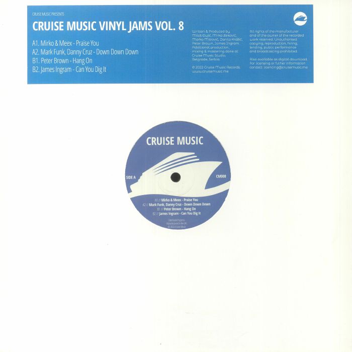 MIRKO & MEEX/MARK FUNK/DANNY CRUZ/PETER BROWN/JAMES INGRAM - Cruise Music Vinyl Jams Vol 8