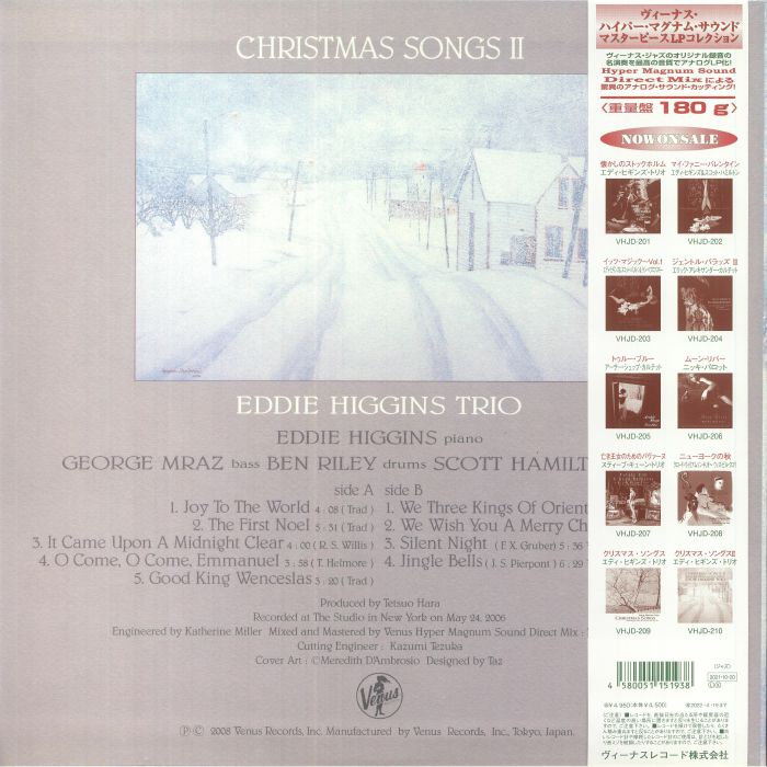 EDDIE HIGGINS TRIO - Christmas Songs II (Japanese Edition)