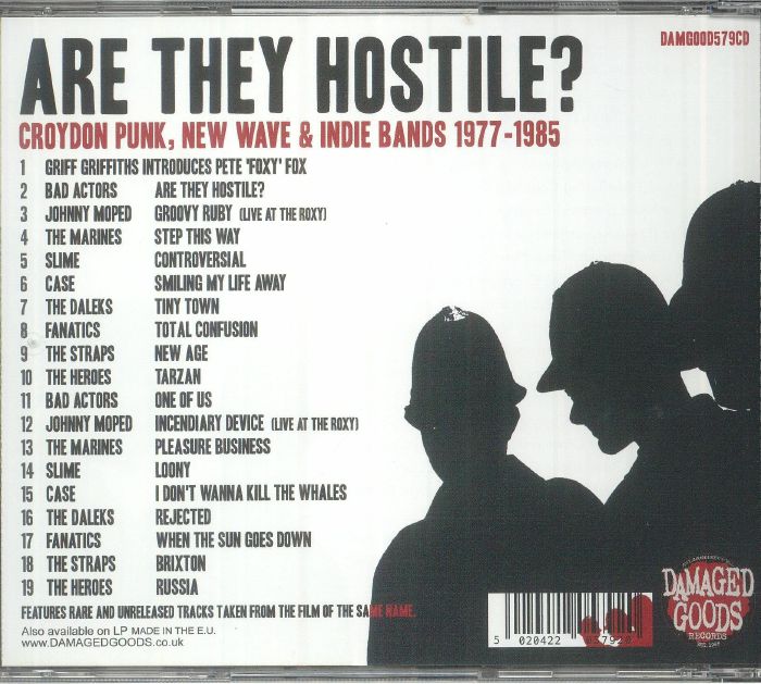 VARIOUS - Are They Hostile: Croydon Punk New Wave & Indie Bands 1977-1985