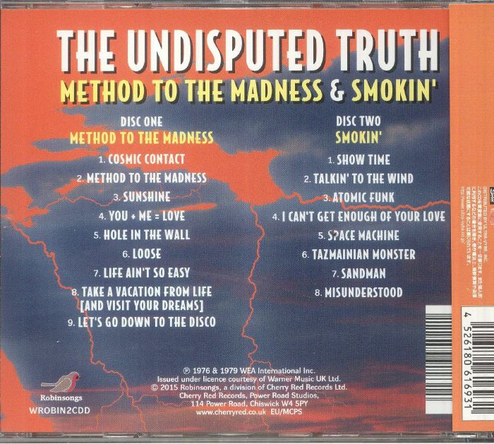 UNDISPUTED TRUTH, The - Method To The Madness/Smokin' (Japanese Edition)