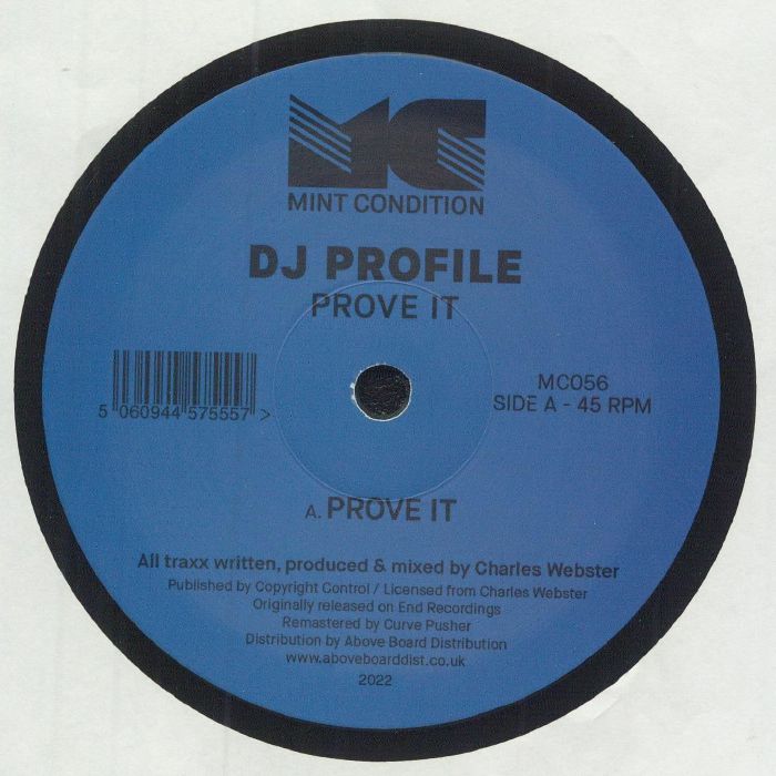 DJ PROFILE aka CHARLES WEBSTER - Prove It (remastered)