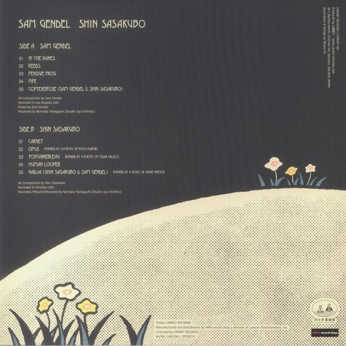 Sam Shin Sasakubo Edition Colored listening SAM GENDEL & SASAKUBO