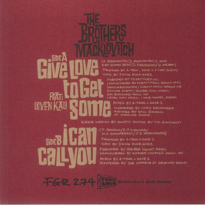 BROTHERS MACKLOVITCH, The - Give Love To Get Some